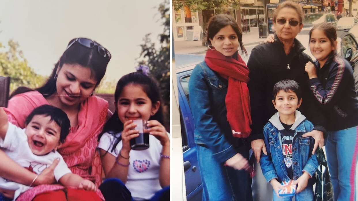 Saba Ali Khan Pataudi shares sara and ibrahim childhood photos wishes metro in dino says so proud love you