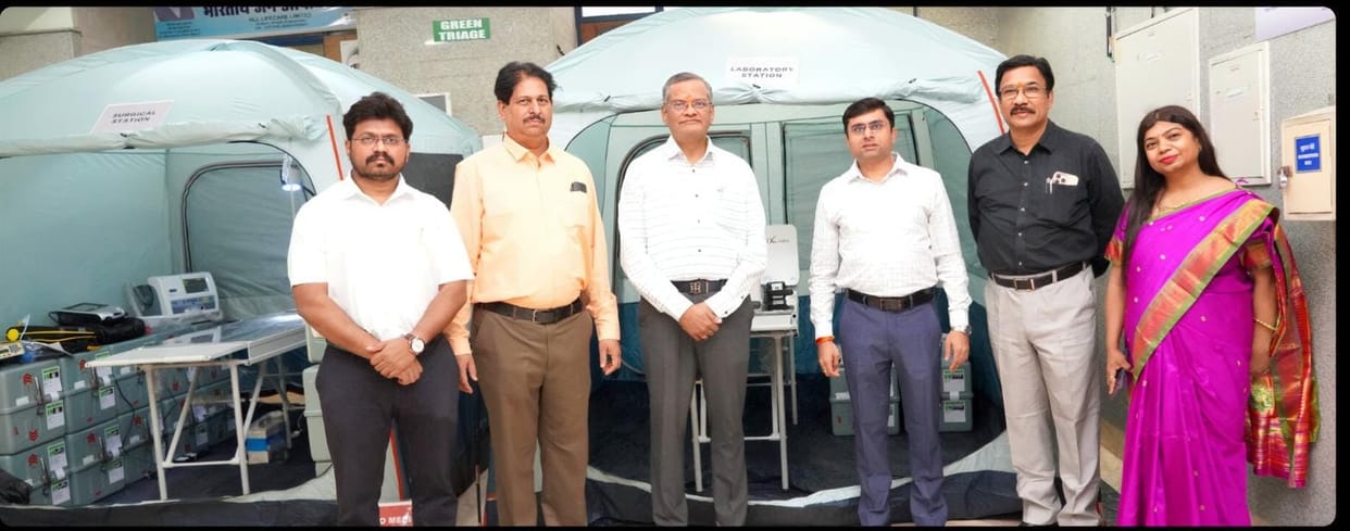 Aiims Bhopal: AIIMS portable hospital will reach the spot in case of disaster, will be ready in 12 minutes, 20