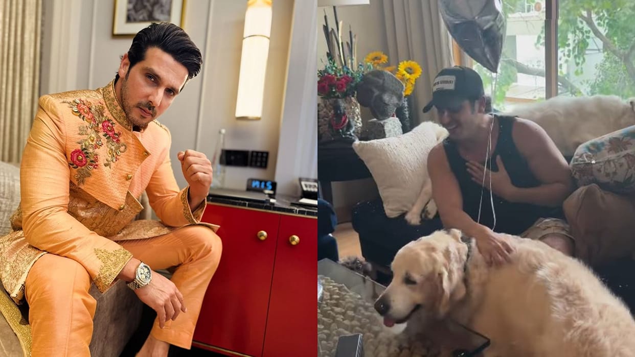 Zayed Khan taking nap at noon family give surprise to him