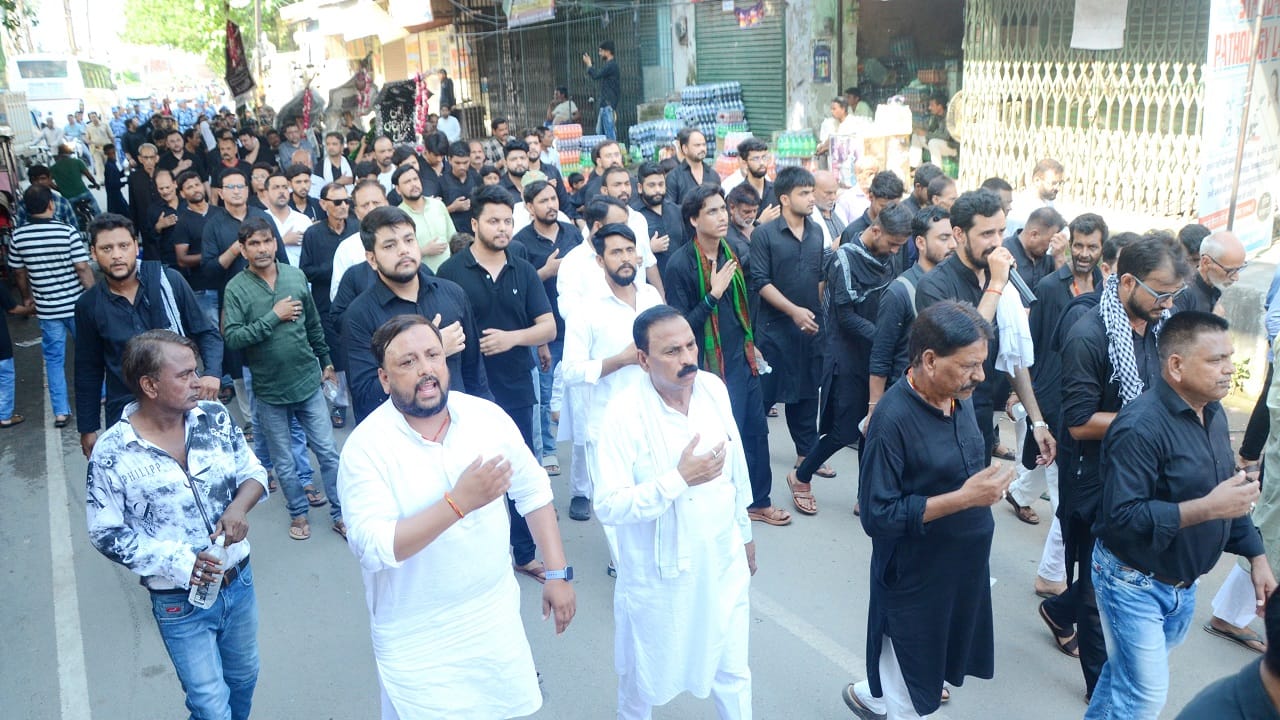 historic procession of Jarids on the occasion of 8th Moharram was taken out in Bareilly
