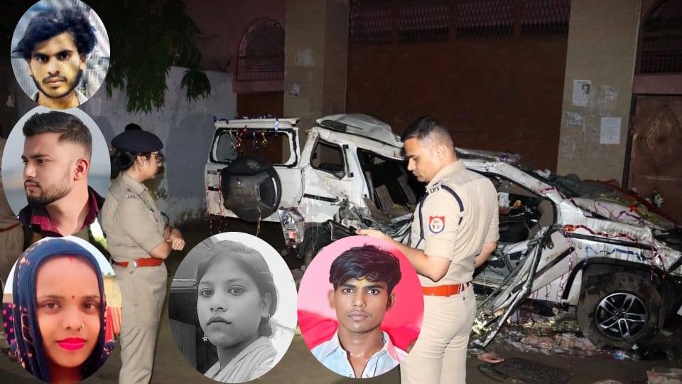 Sambhal road accident High speed happiness of two families accident happened due to negligence of driver