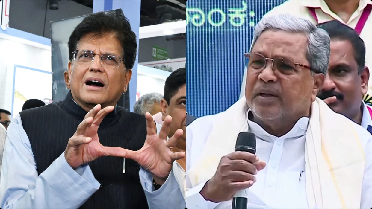 Union Minister piyush Goyal demands apology from CM Siddaramaiah over vaccine remarks
