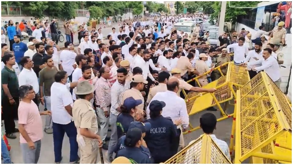 Udaipur Lawyers Protest for Safety and Judicial Respect