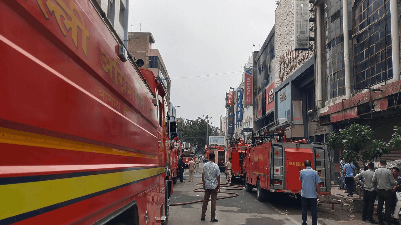 Two people including student died in a fire at Vishal Mega Mart