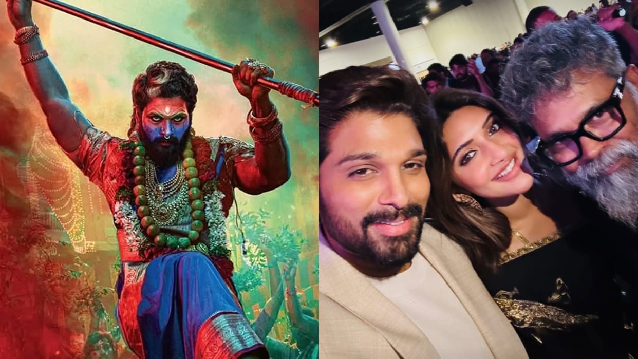 Allu Arjun Sreeleela And Director Sukumar Reunite At America Telugu Sambaralu Event