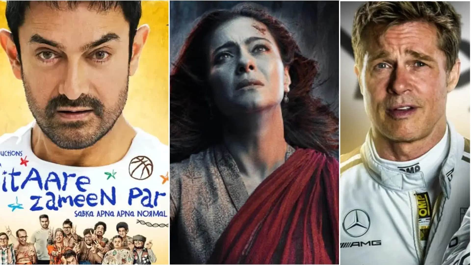 Bollywood film Maa sitare zameen par hollywood movie F1 Sunday box office collection total earning report