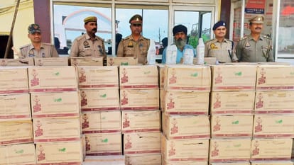 Chandauli police seized illicit liquor worth Rs 1.12 crore from truck taken from Punjab to Bihar