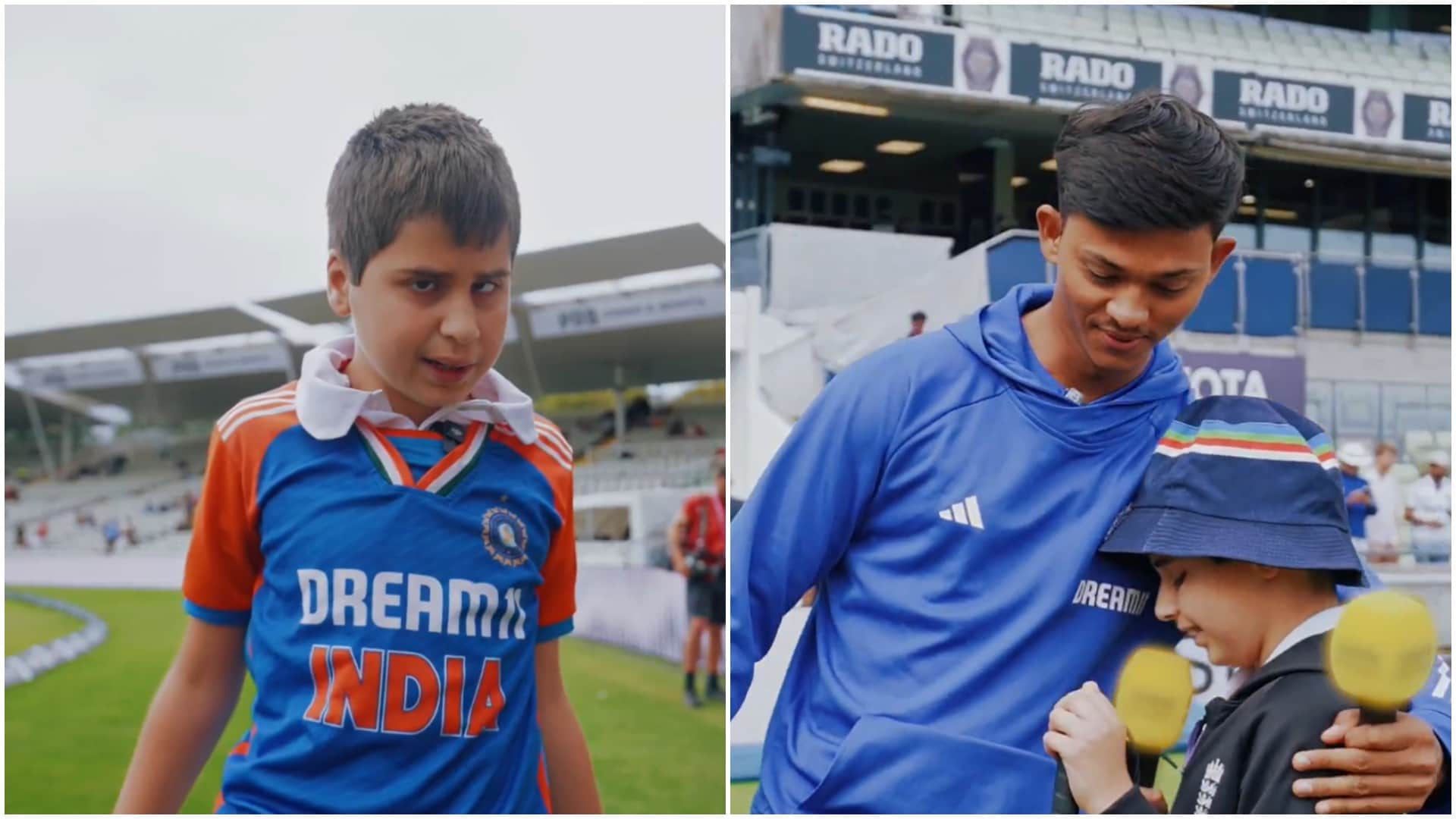 IND vs ENG 2nd Test:Emotional Yashasvi Jaiswal gifts signed bat to his big fan visually impaired child Ravi