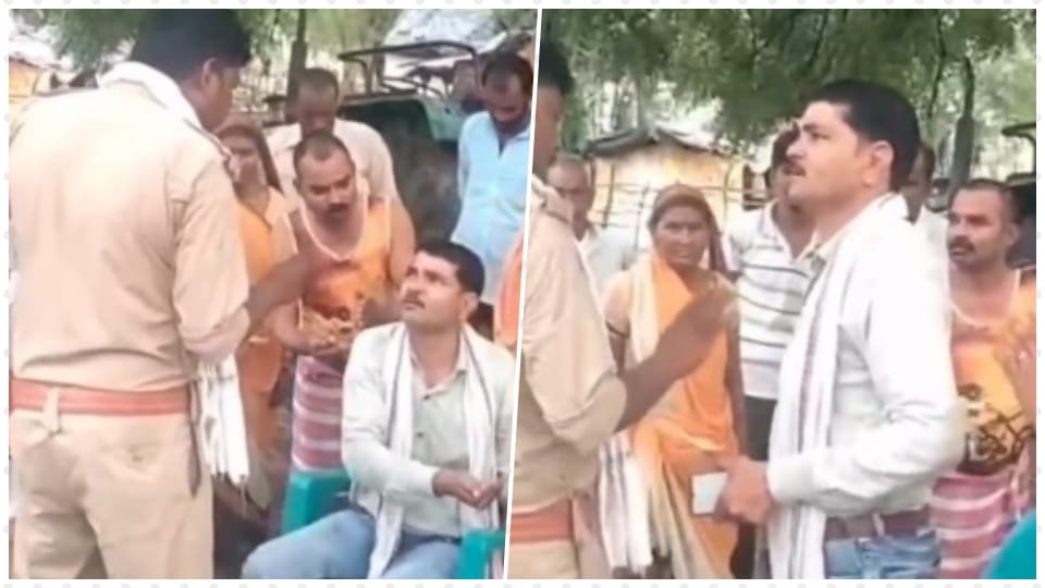 village head's husband threatened the inspector who came to arrest the accused