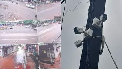 कोड़ातराई गांव में लगाए गए सीसीटीवी कैमरे