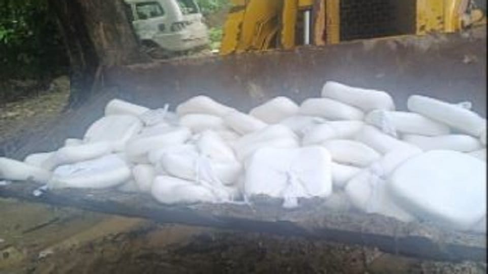 team destroyed 334 kg of paneer in agra