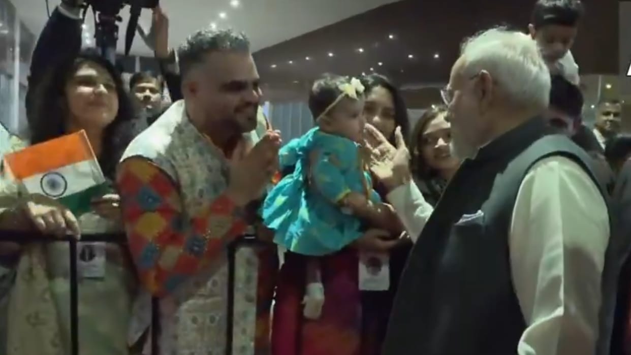 pm modi interacts with indian diaspora in brazil rio de janerio