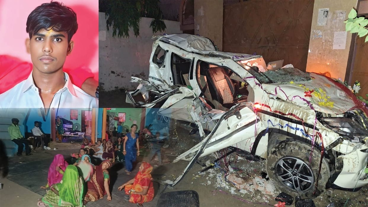 Sambhal Road Accident There is silence in Hargovindpur only sobs can be heard 8 people including groom died
