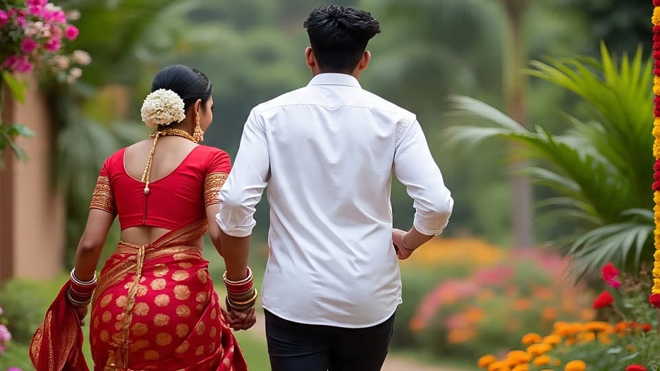 A day before the wedding the bride ran away with her lover in bazpur