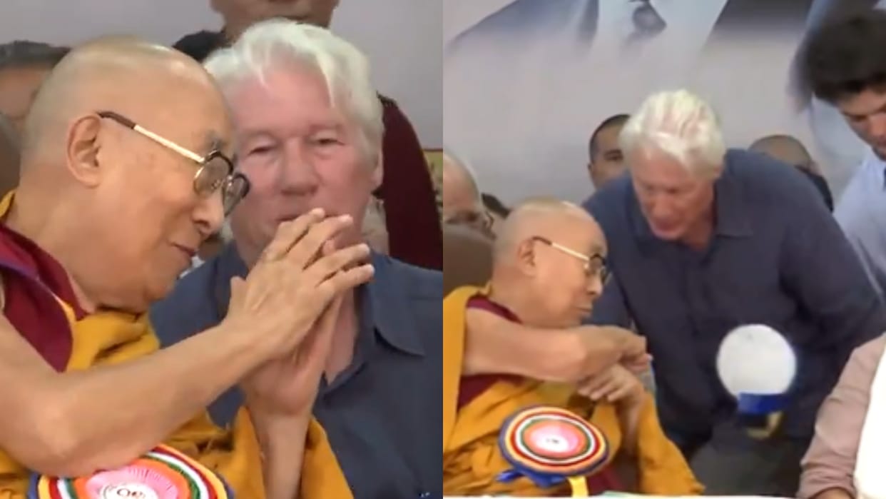 Hollywood Actor Richard Gere Reached Dharamshala On The Birthday of Dalai Lama