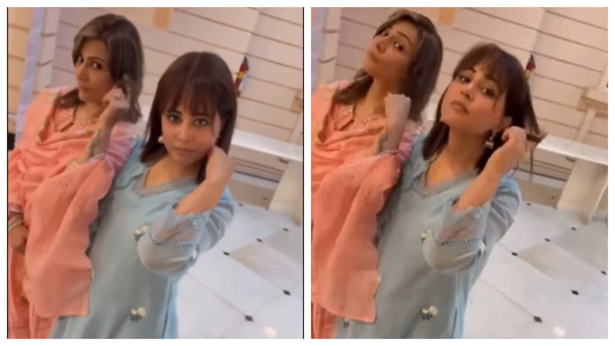 ekta kapoor shared hina khan and urvashi dholakia two komolika together viral video