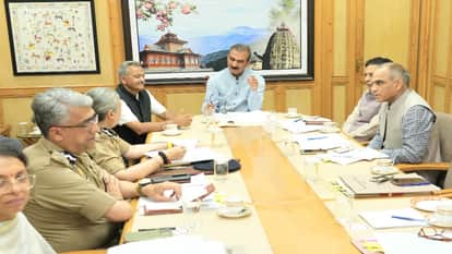 सीएम सुखविंद्र सुक्खू ने राज्य आपदा प्रबंधन प्राधिकरण की बैठक की अध्यक्षता की।