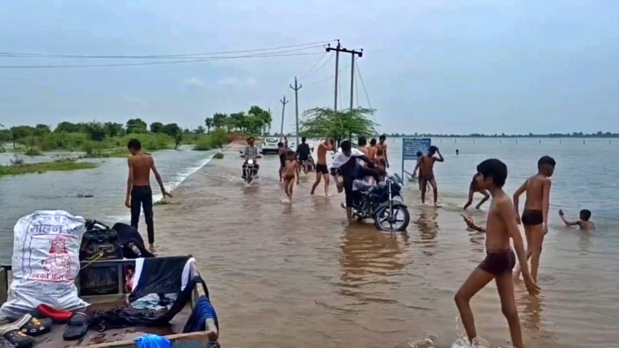 Dholpur News: Dams filled to brim due to heavy monsoon rains, Ramsagar dam nine inches above its capacity
