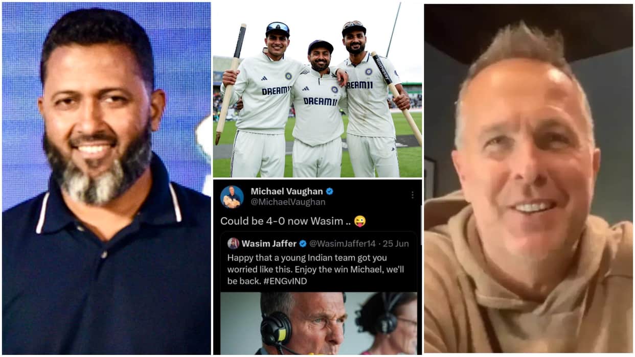 IND vs ENG 2nd Test: Wasim Jaffer trolls Michael Vaughan, memes flooded for England loss after Edgbaston Test