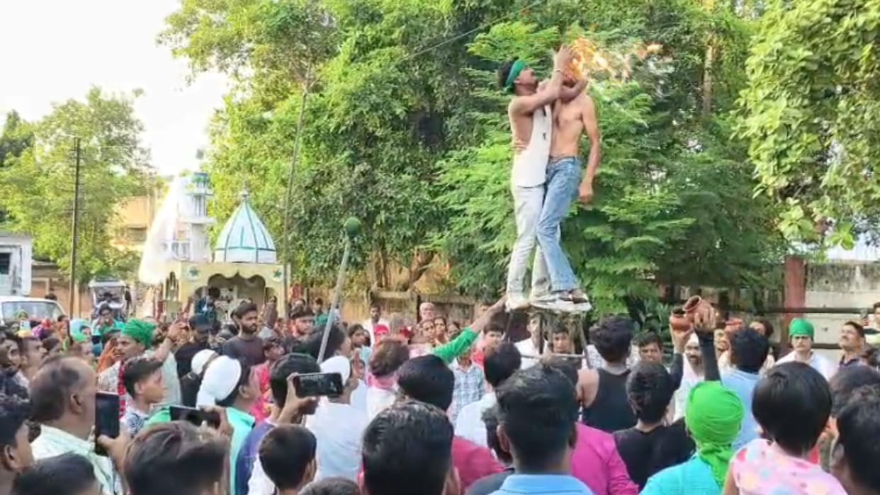 Muharram 2025 story of tradition of breaking pot in procession with Hindu Muslim unity in Chandauli