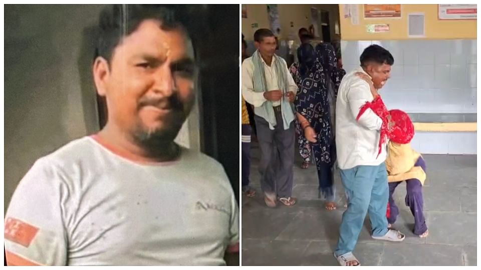 मृतक विशंभर और गमगीन परिजन