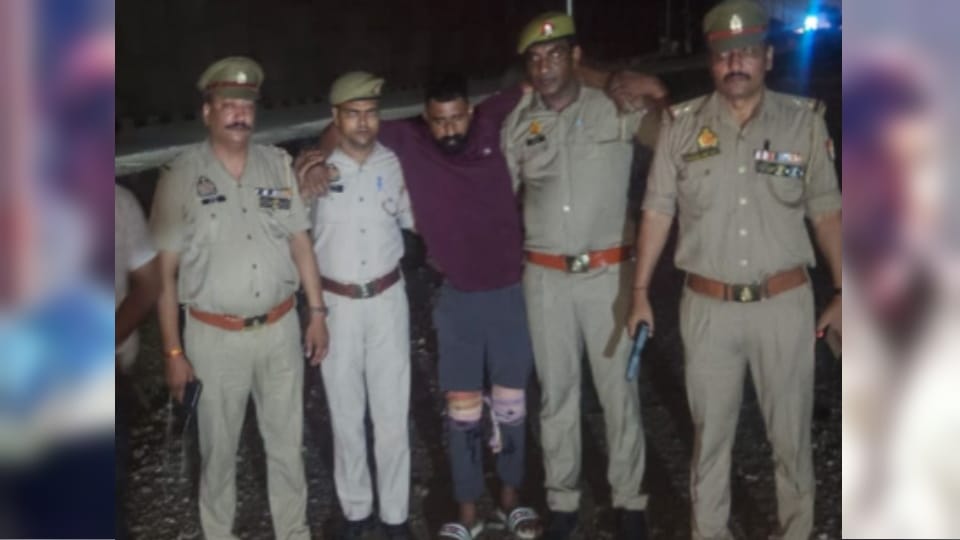 Saharanpur: one Lakh Rewarded Criminal Arman Caught in Encounter in Gagalhedi, Two Accomplices Flee