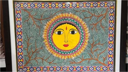 Kalash replica of the Ayodhya Ram Temple Madhubani Painting hand-etched silver lion PM Modi Gifts
