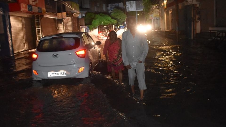 UP: Heavy rains in Moradabad division, four-day yellow alert issued; see photos