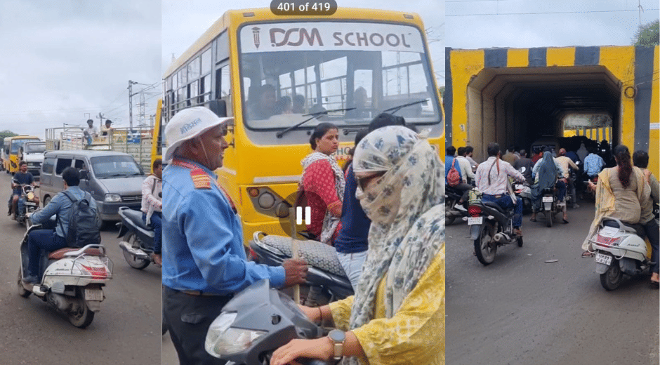 Indore news: Heavy vehicles banned on Khandwa Road, traffic chaos continues on Dewas Road