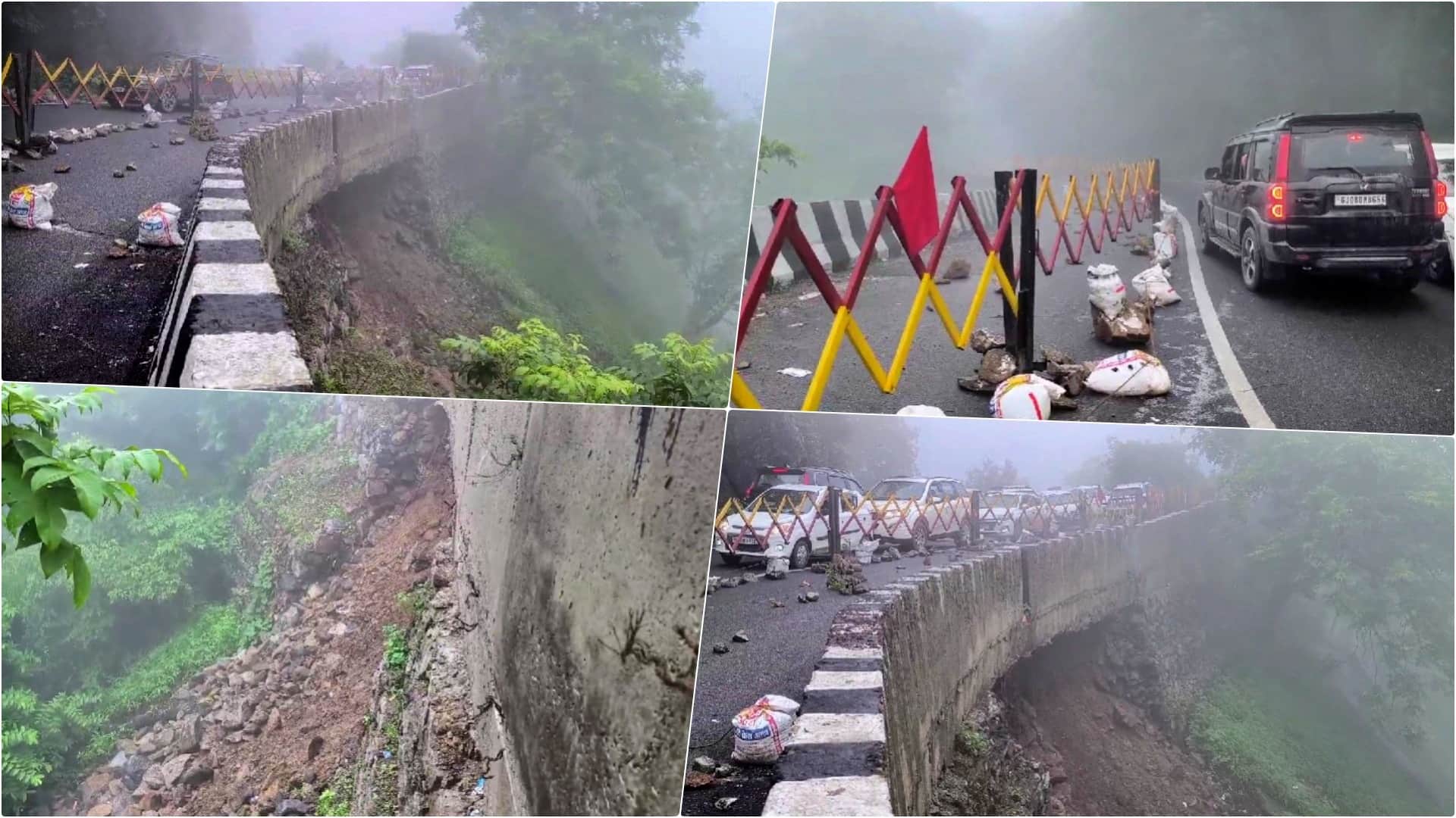 पांच दिनों से ठप पड़ा भारी वाहनों का यातायात