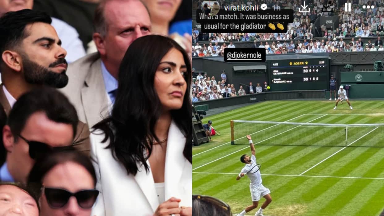 Anushka Sharma Virat Kohli Attend Wimbledon Pictures Viral On Social Media