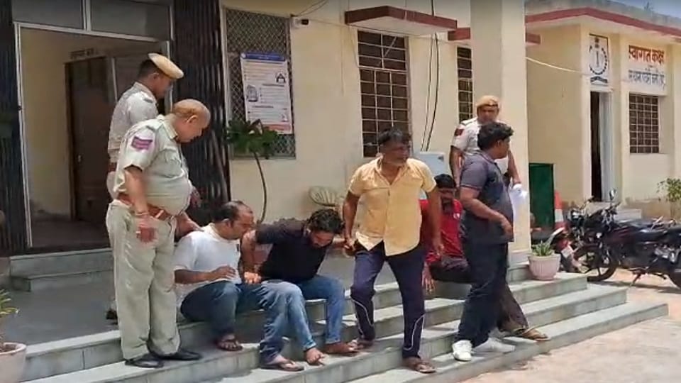 Police arrested five accused in blind murder case