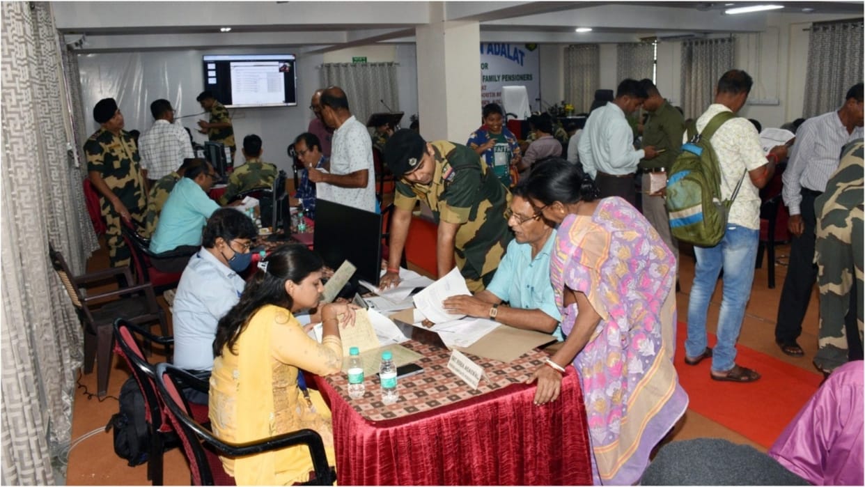 BSF Pension Court organized in Kolkata retired personnel took advantage Health camp also organized