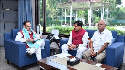 CM Mohan Yadav and BJP President Hemant Khandelwal reached Delhi will meet Amit Shah JP Nadda Rajnath Singh