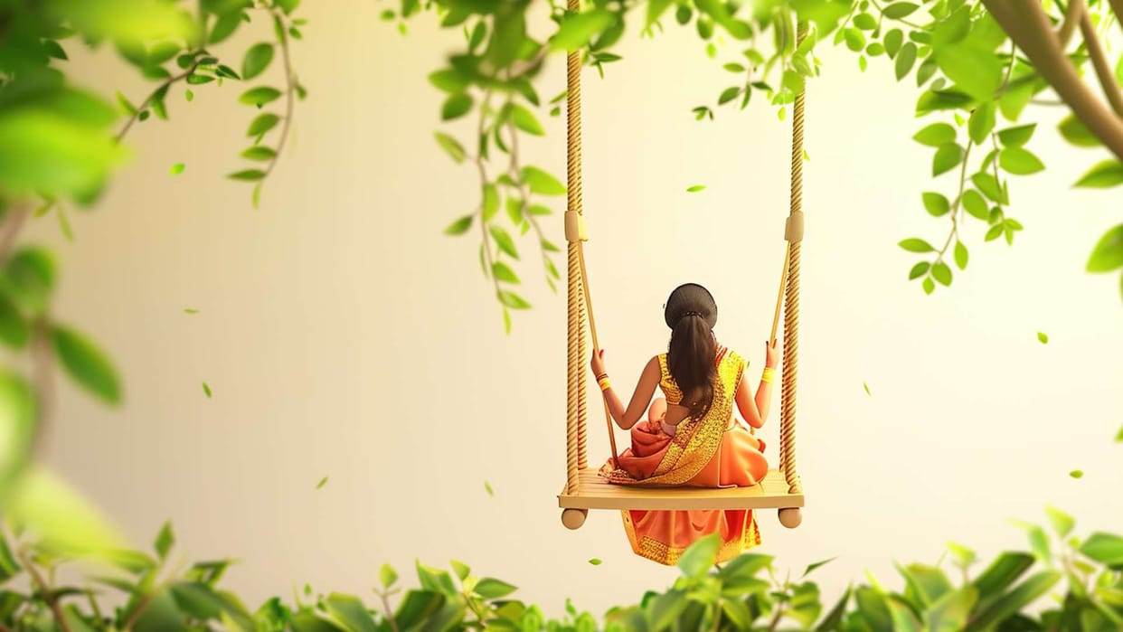 Benefits Of Swing In Rainy Season Kajari Teej Aur Sawan me jhula kyu jhulte hai