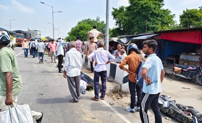 Kanpur Accident Container ran upside down for seven km on overbridge passengers saved their lives by jumping