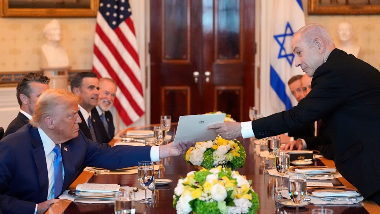 Israeli PM Benjamin Netanyahu nominates US President Trump for the Nobel Peace Prize