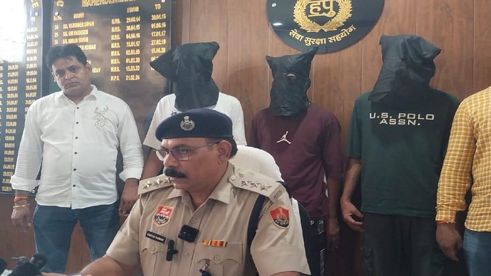 Police arrested three accused in petrol pump robbery case