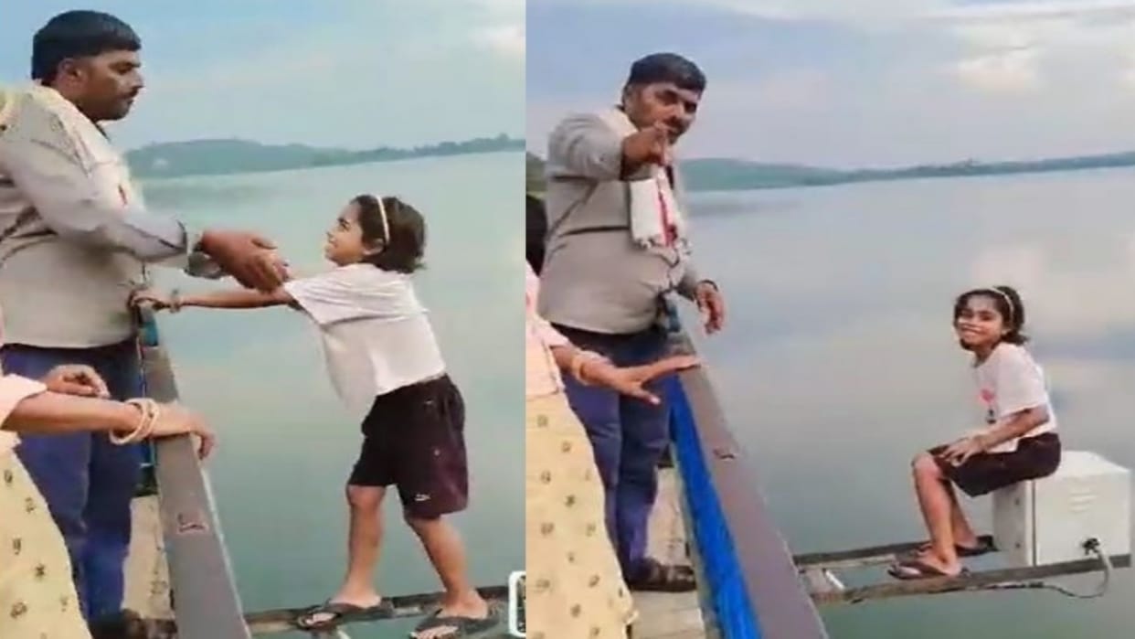 Bharatpur News: Father Puts Daughter’s Life at Risk for Reel, Makes Her Stand on Baretha Dam Railing