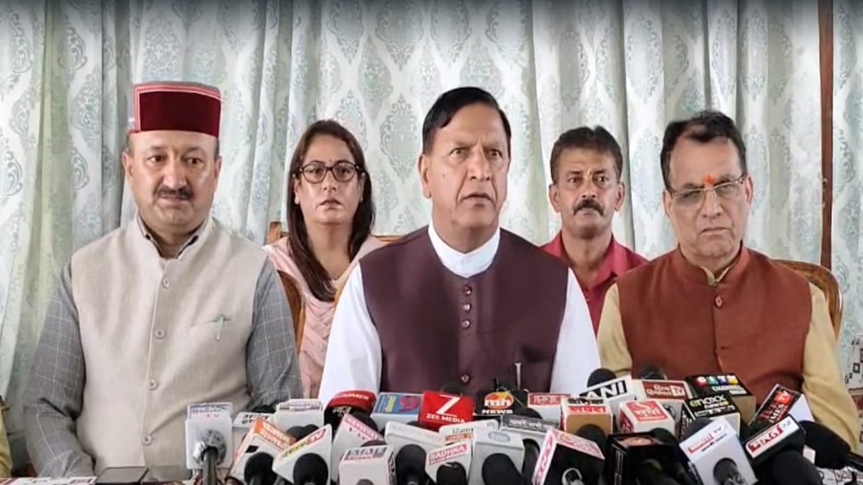 himachal bjp president rajeev Bindal statement on mandi disaster, said govt is not serious