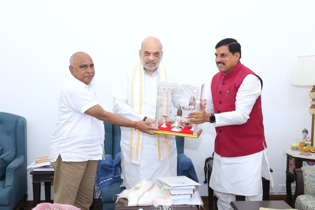MP News: CM Yadav and BJP state president Khandelwal met Amit Shah, development plans were discussed
