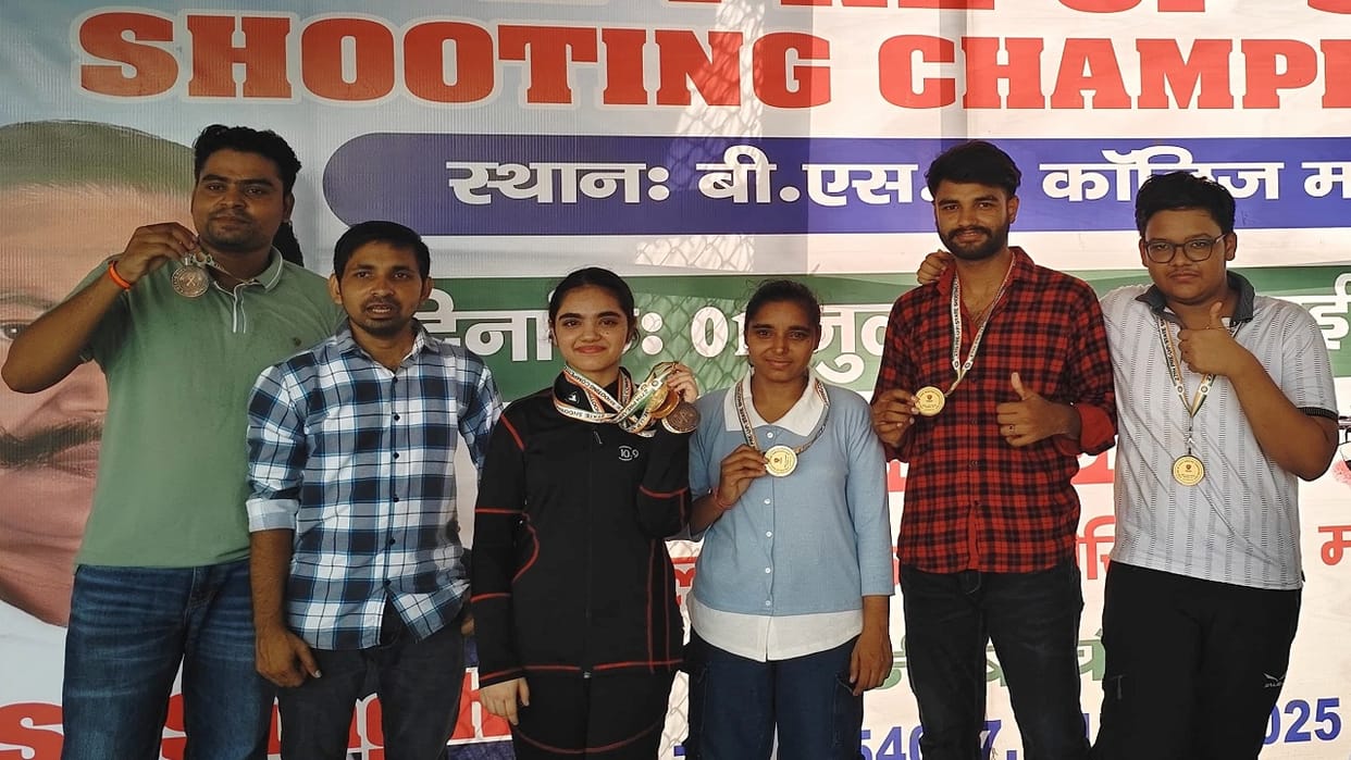 Bareilly shooters won seven medals in the pre-state shooting championship