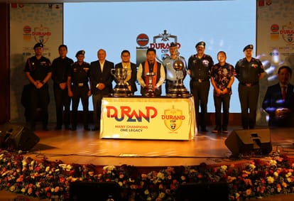 Meghalaya CM Conrad Sangma unveils Durand Cup trophy 2025