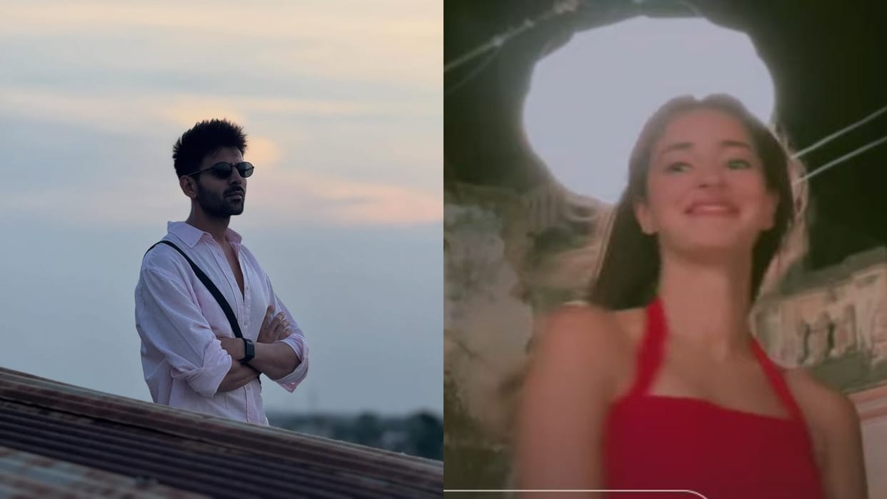 Kartik Aaryan Drops Pics Of Ananya Panday Evening Outing Amid Tu Meri Main Tera Main Tera Tu Meri Shoot