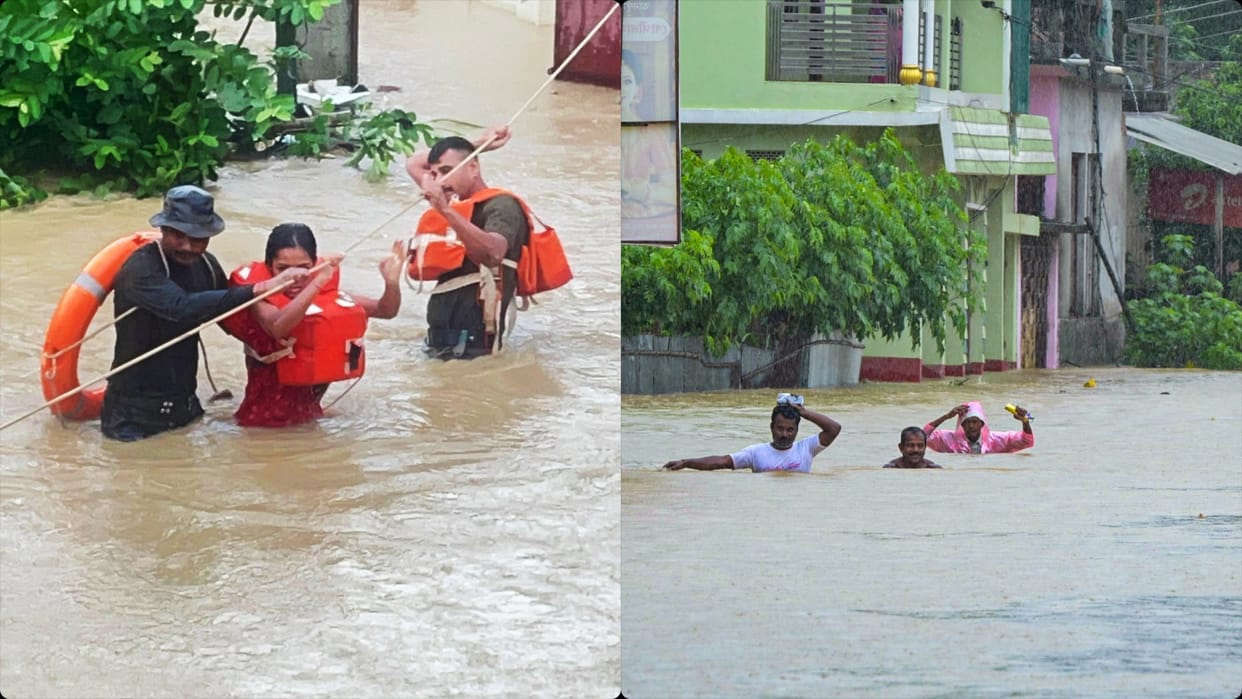 Weather Updates IMD Alert- Over 100 families rendered homeless as flash flood hits Tripura