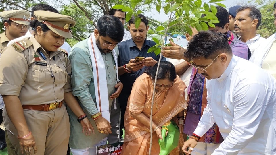 Plantation campaign started in Aligarh from Shekha Lake Bird Sanctuary