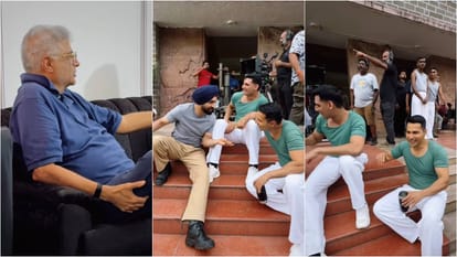 BORDER 2diljit dosanjh shares funny video from BORDER 2 movie set with Varun Dhawan Boney Kapoor