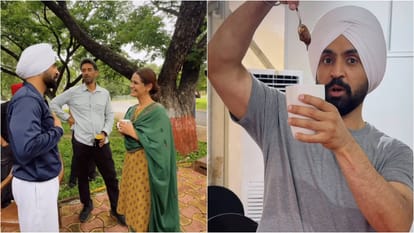 BORDER 2diljit dosanjh shares funny video from BORDER 2 movie set with Varun Dhawan Boney Kapoor