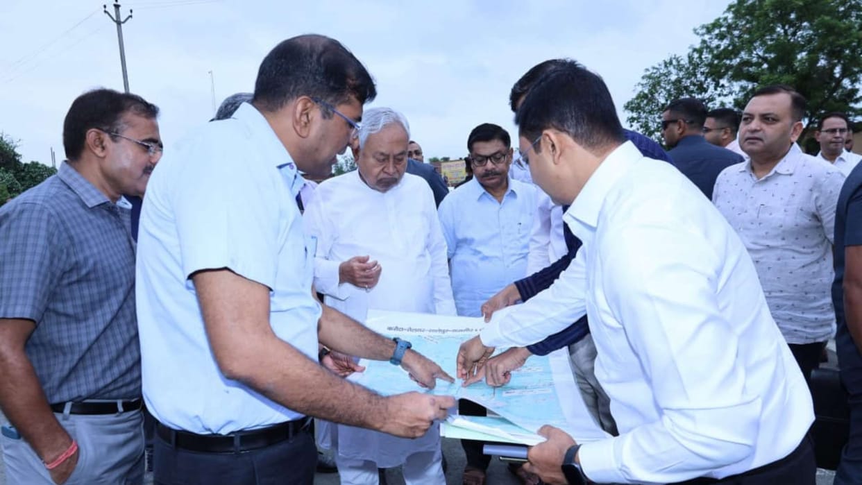 rajgir cricket stadium construction inspection asia cup hockey review CM Nitish kumar
