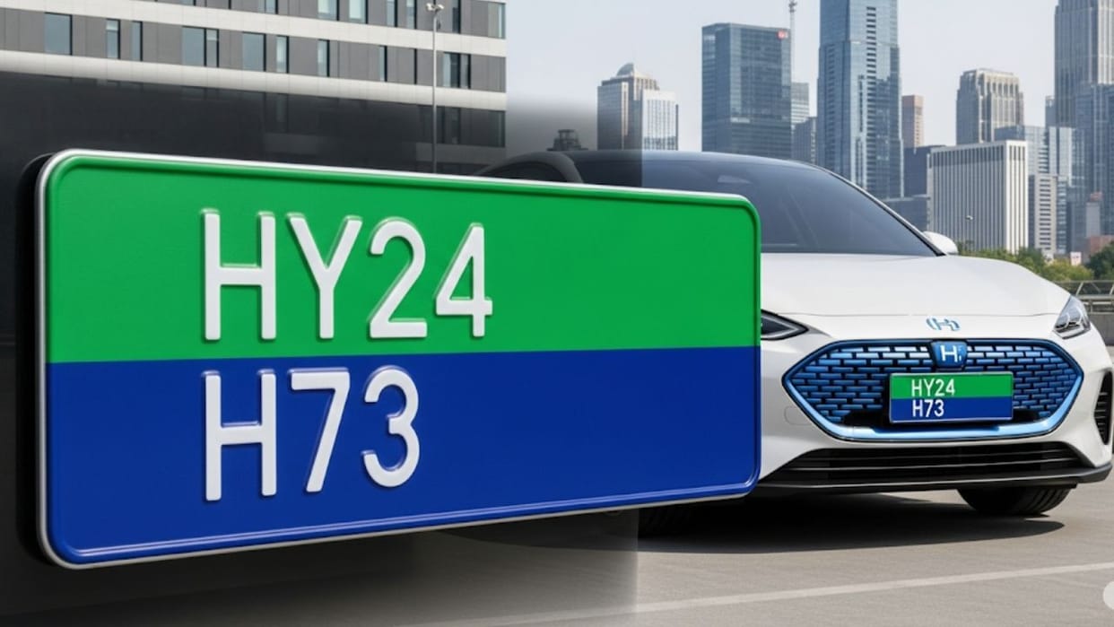 Hydrogen vehicles new number plate rules abs safety law
